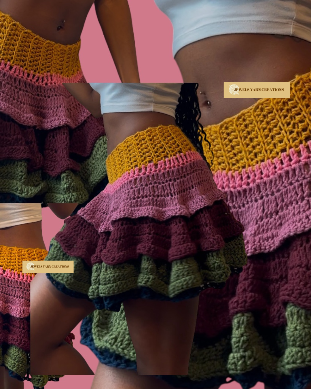 PATTERN! Crochet Wavy Wave Skirt