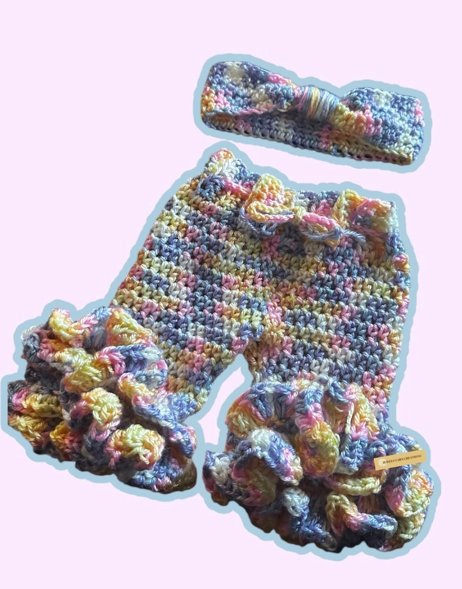 Baby Ruffled Pants Set