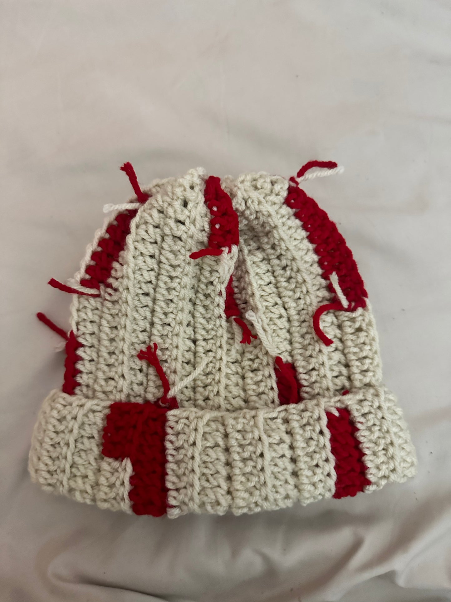 cream with red accents scrappy