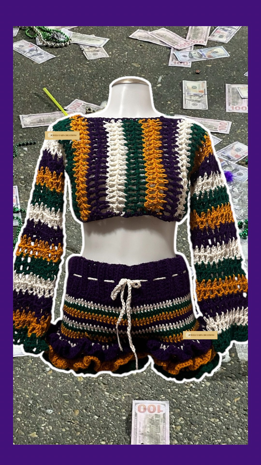 Mardi Gras Custom Matching Set