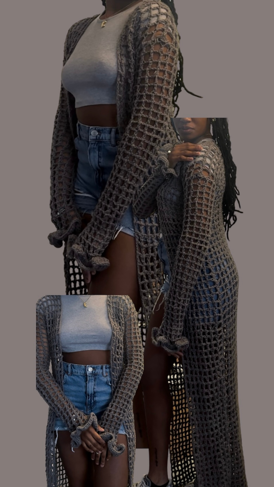 Full Length Spring Cardigan