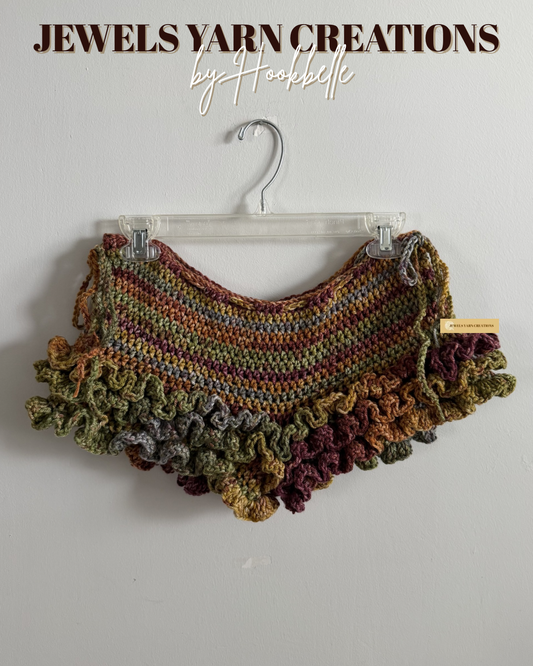 Chroma Crochet Ruffled Shorts