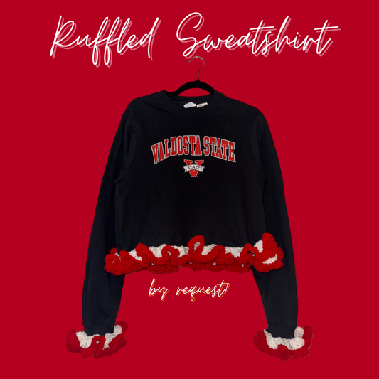Ruffled Sweatshirt
