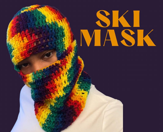 rainbow ski mask
