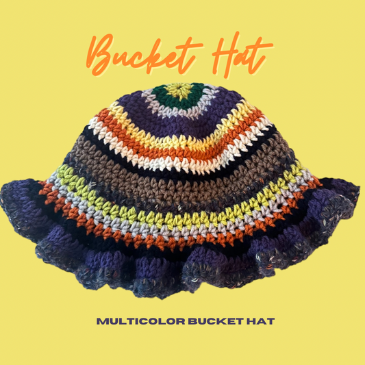 multicolor bucket hat