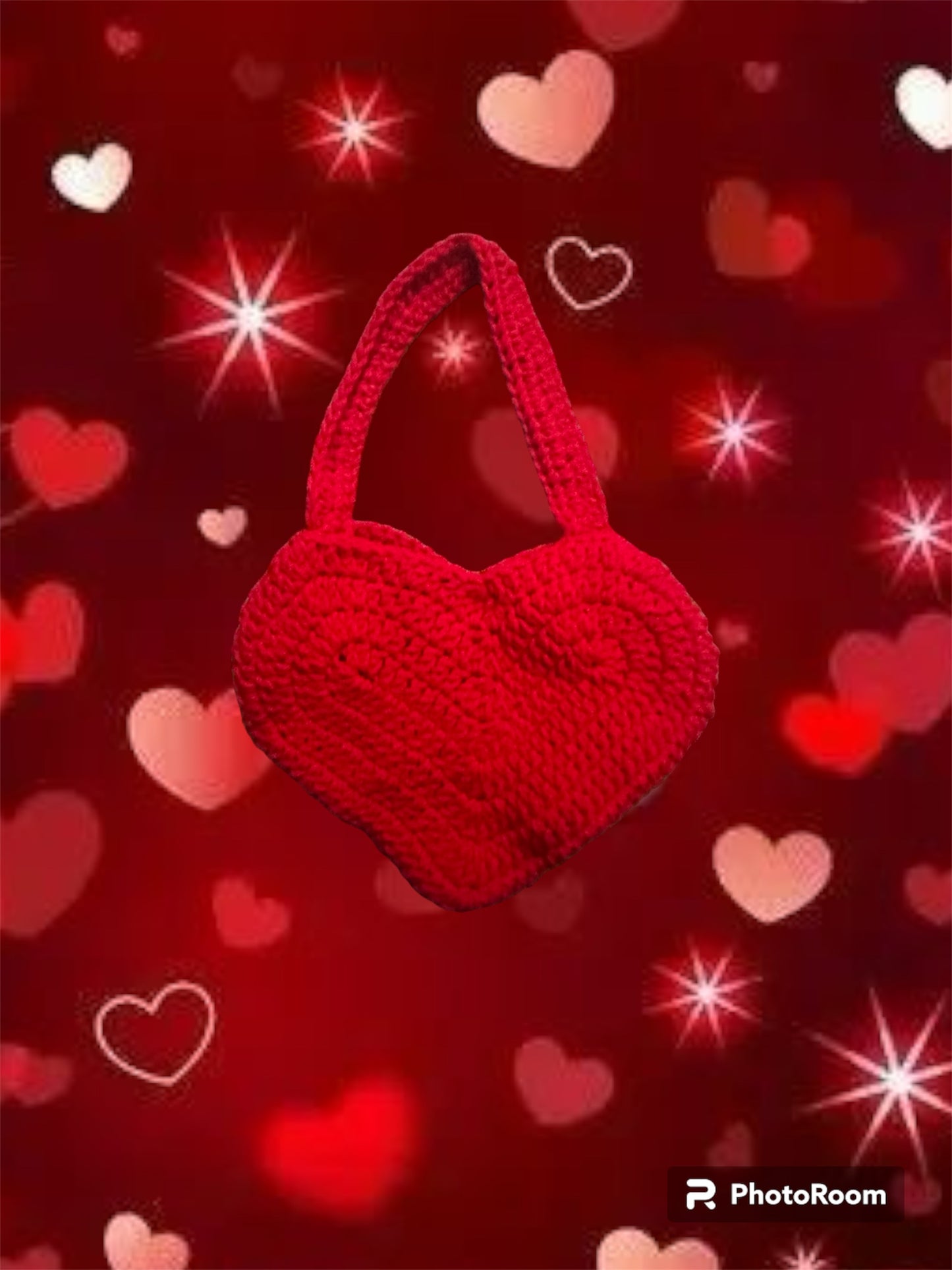small heart shoulder purse
