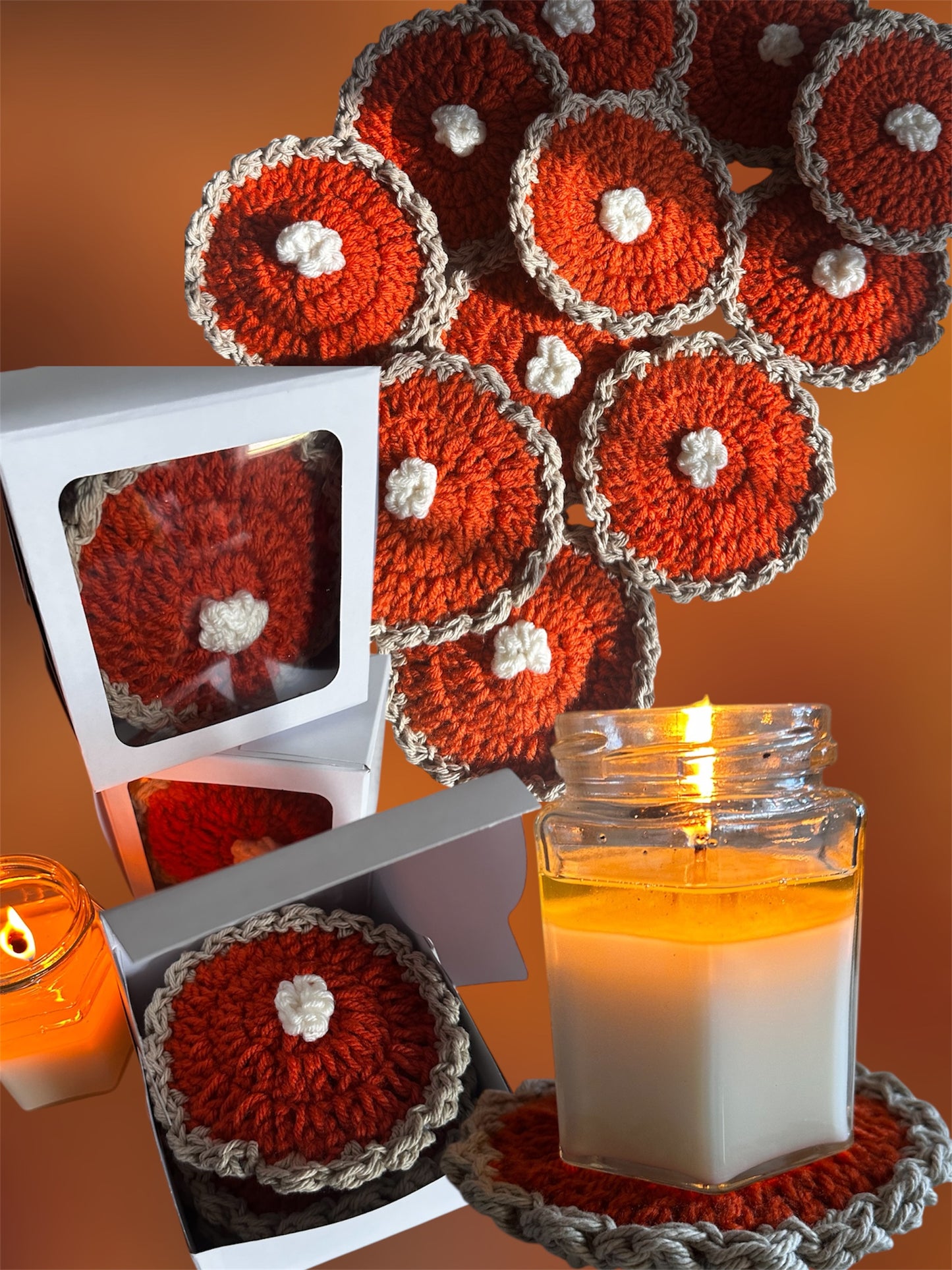 Sweet Potato Pie Coasters