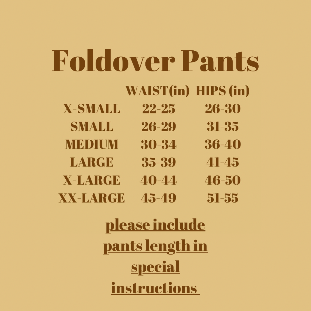 Foldover Pants
