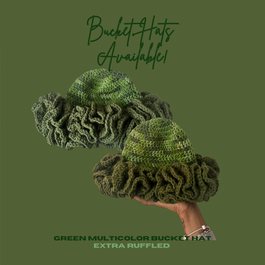 forest fluffy bucket hat