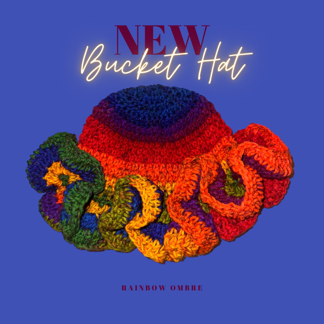 Rainbow Ombré Bucket Hat