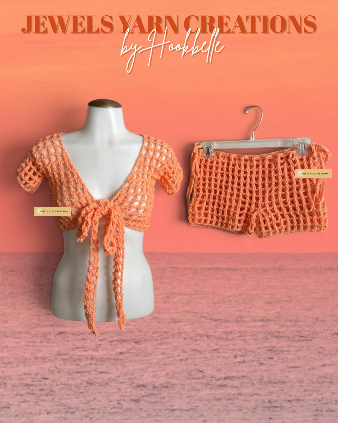 Mesh Crochet Summer Set