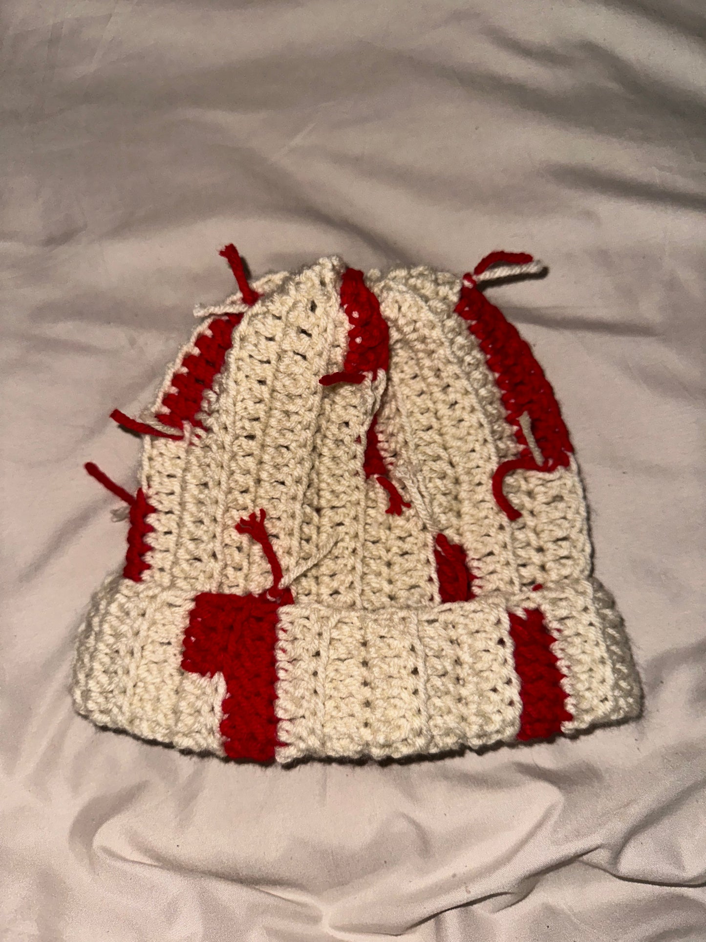 cream with red accents scrappy