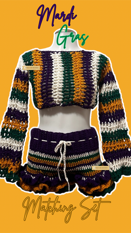 Mardi Gras Custom Matching Set