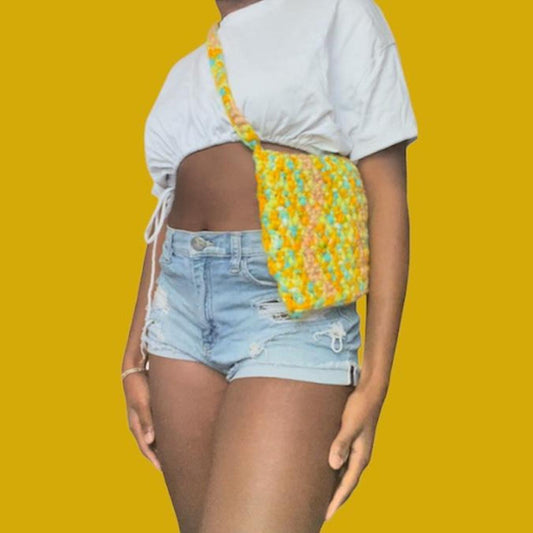 tiny multicolor crossbody bag