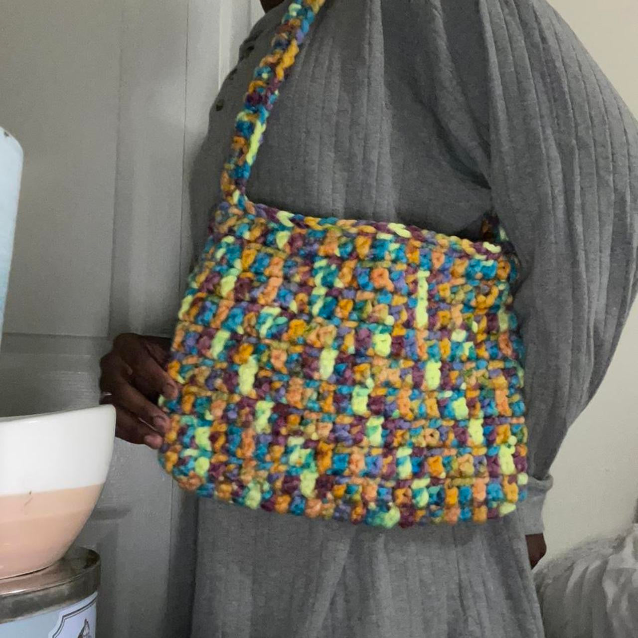 large multicolor shoulder bag/crossbody bag