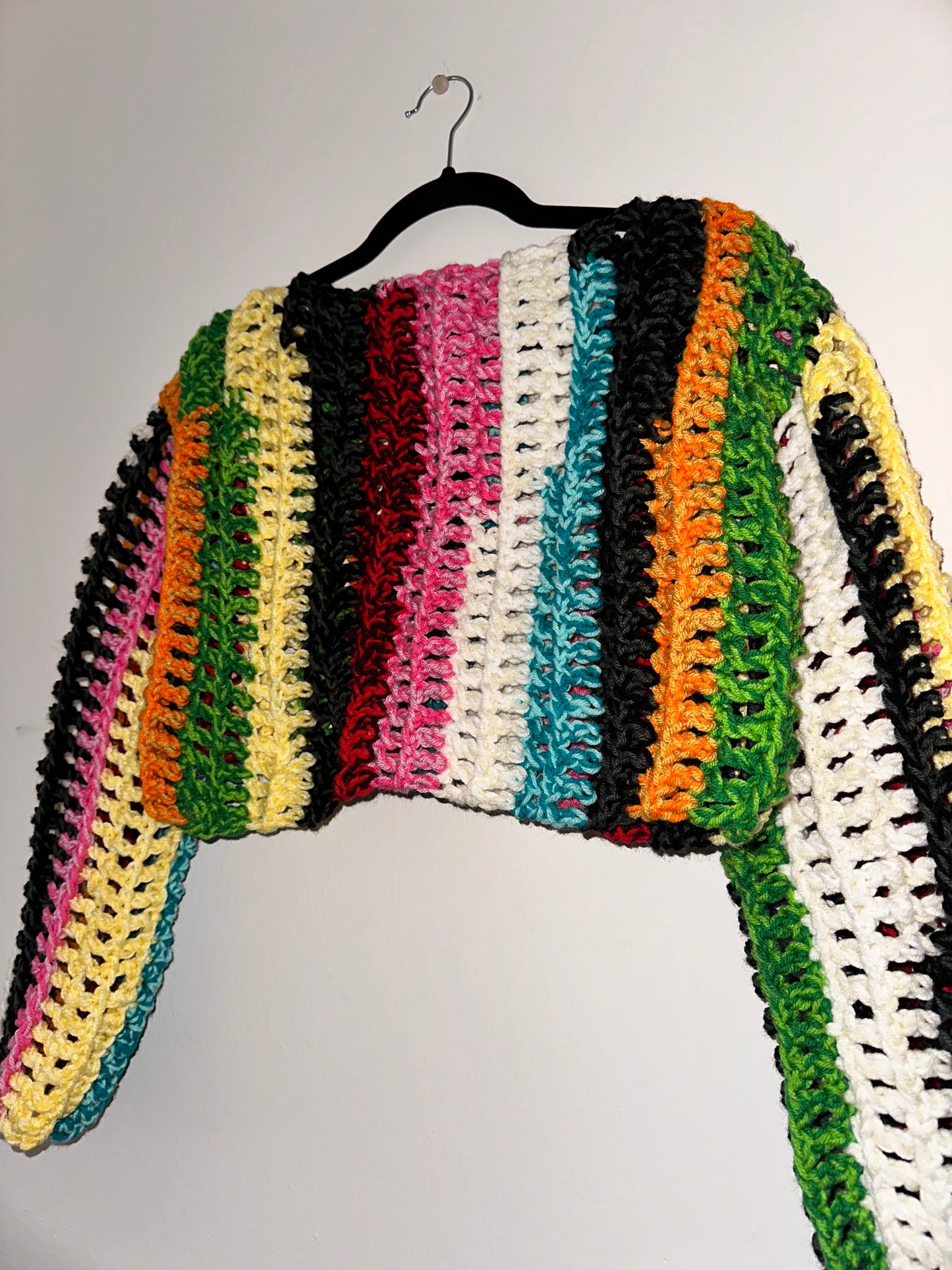 Multicolored Chunky Mesh Sweater